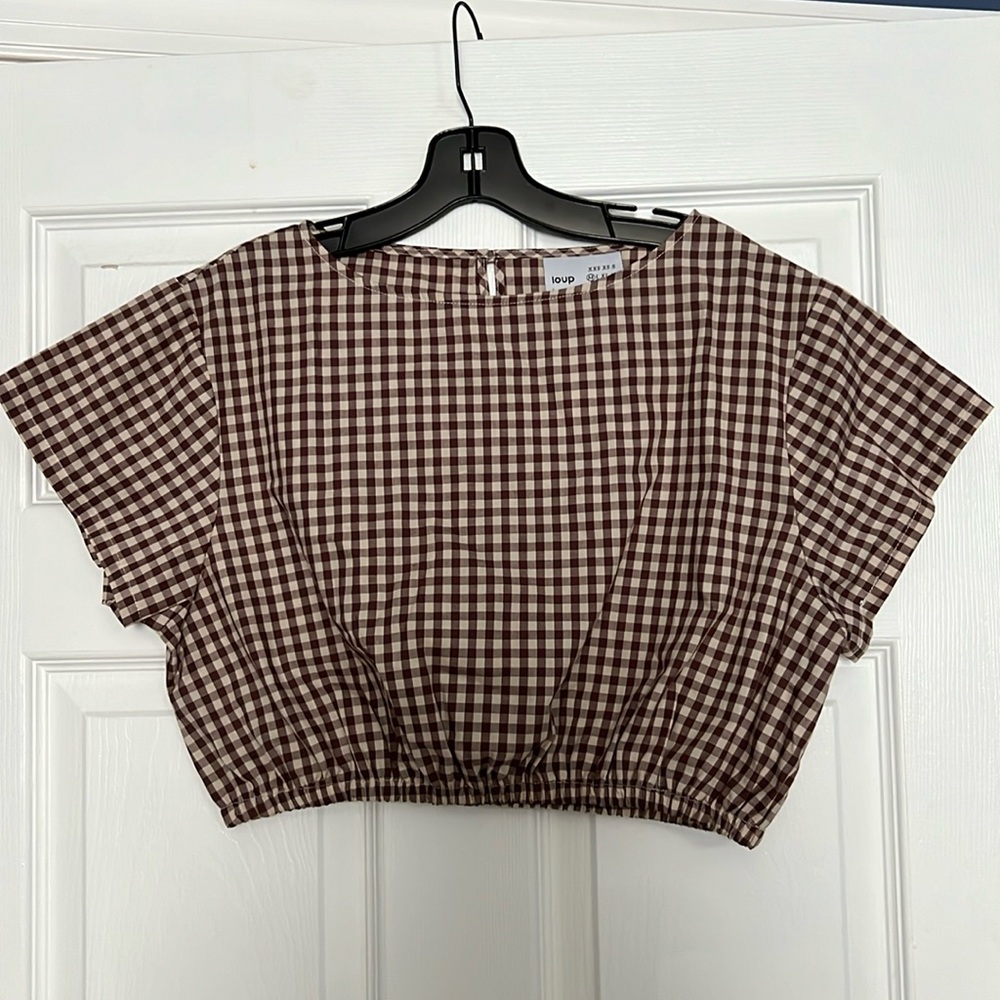 Loup Gingham Crop Top